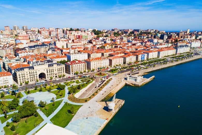 Vista panorámica de Santander 